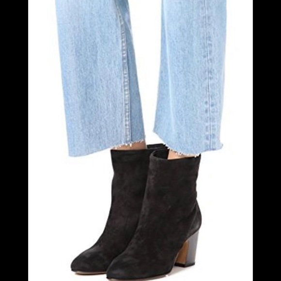 Dryden Block Heel Suede Booties - Picture 2 of 9